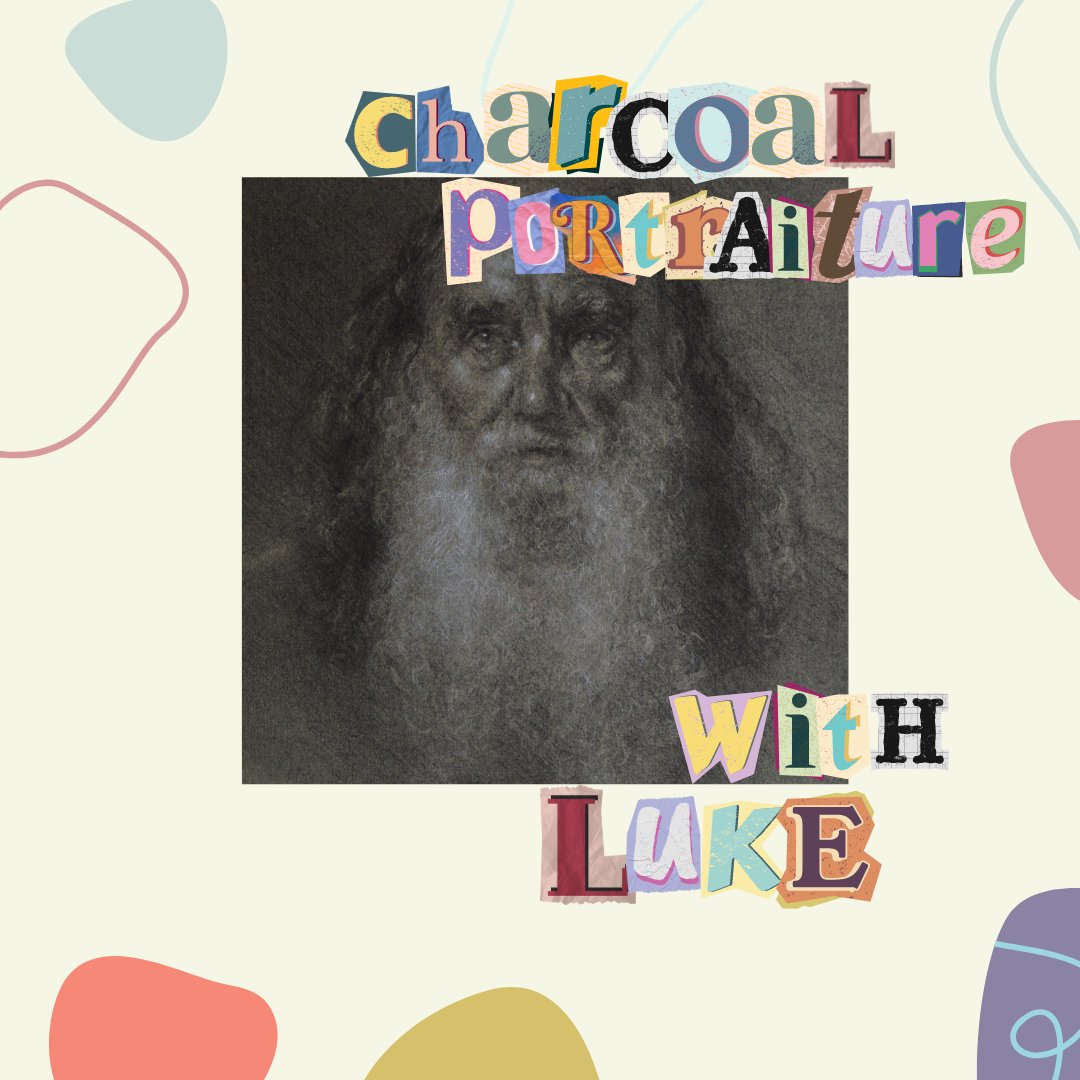 Join artist and tutor Luke Thompson for this 6 week charcoal portraiture course.

When - Starts Monday 13/09/24 
Time - 10.30am - 1pm
Cost - £170 full rate, £133 reduced rate.

Places are limited, so enrol now.

More info and booking can be found here &gt;&gt;&gt; bit.ly/3Zh8YOP
