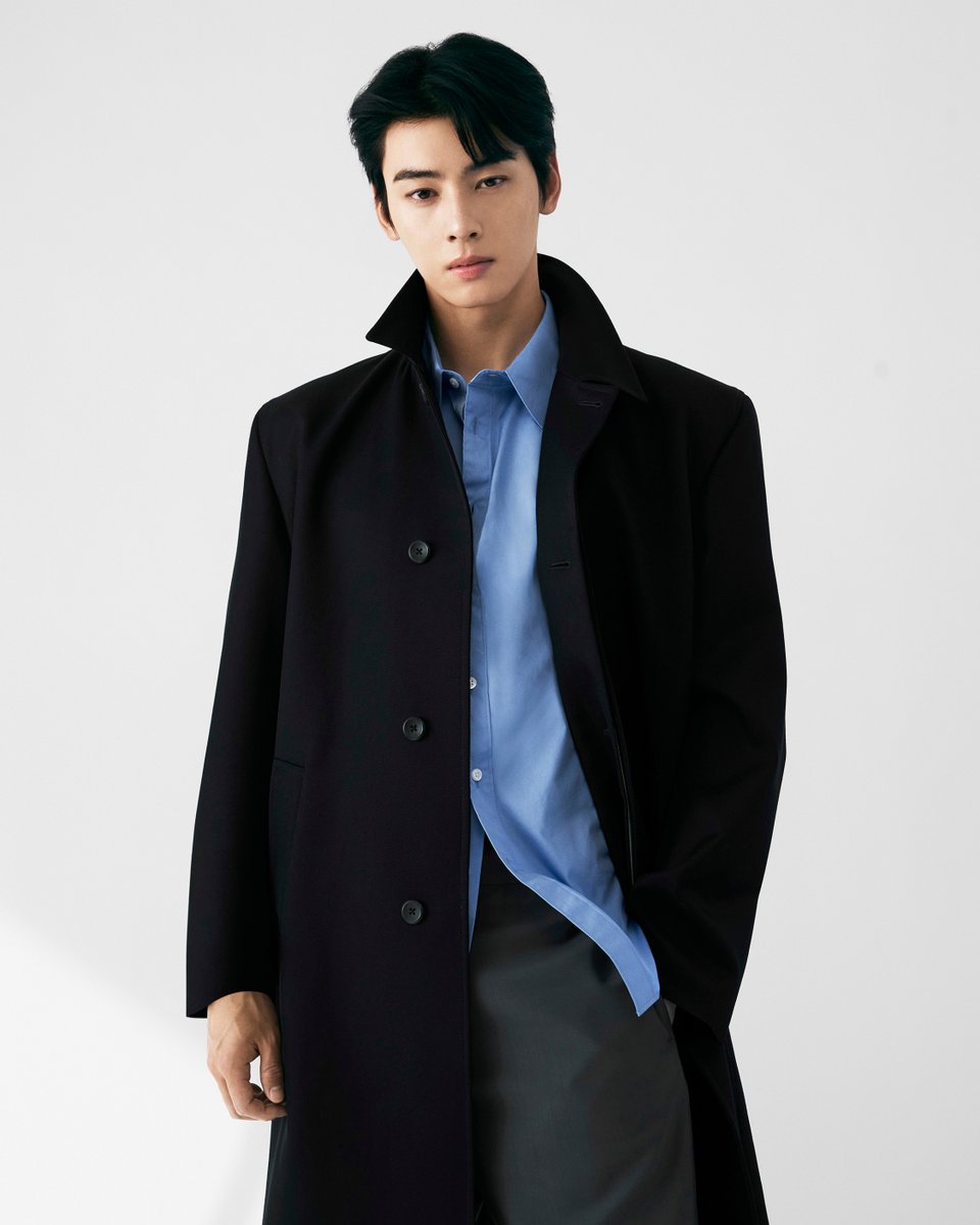 CHA EUN-WOO／チャ・ウヌがCalvin Kleinメンズウェアを着用し、洗練