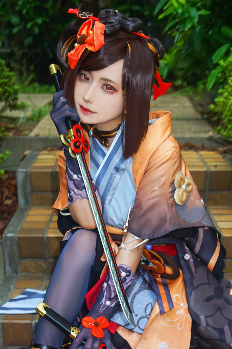 ⚠️コスプレ⚠️ 原神／千織 📸れつさん（@retuxflavor） #cosplay