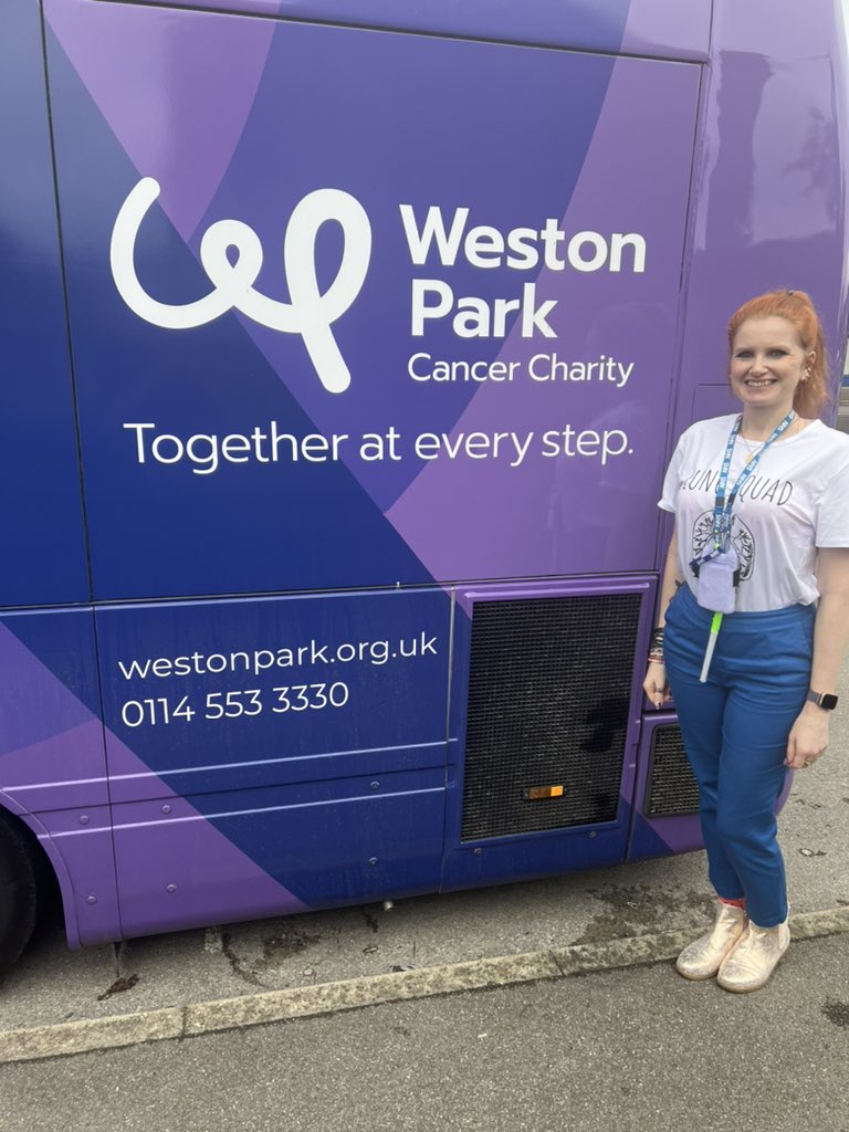 CanAlliance_SYB's tweet photo. The #TargetedLungHealthCheck invites will soon arrive in #Sheffield for anyone aged 55-74 who’s ever smoked, and Hannah visited @WPCancerCharity’s #BigPurpleBus at Manor Centre to talk about them with residents and meet the amazing onboard team. Such an incredible resource 🙌🏻 https://t.co/Ihz9bBjKKp