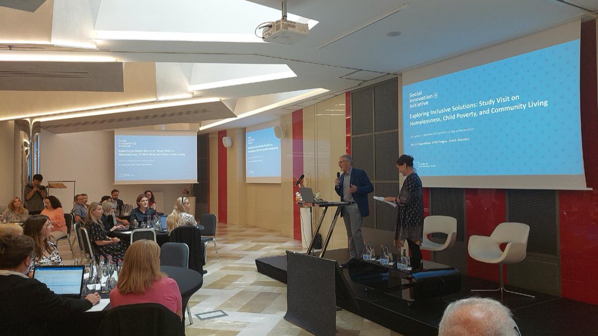 Participamos en un nuevo evento de la #SocialInnovationIniciative de la <a href="/ComisionEuropea/">Comisión Europea en España</a>, explorando y aportando nuestra visión y experiencia para buscar soluciones innovadoras con las que erradicar el #sinhogarismo mediante el apoyo de los Fondos Europeos.