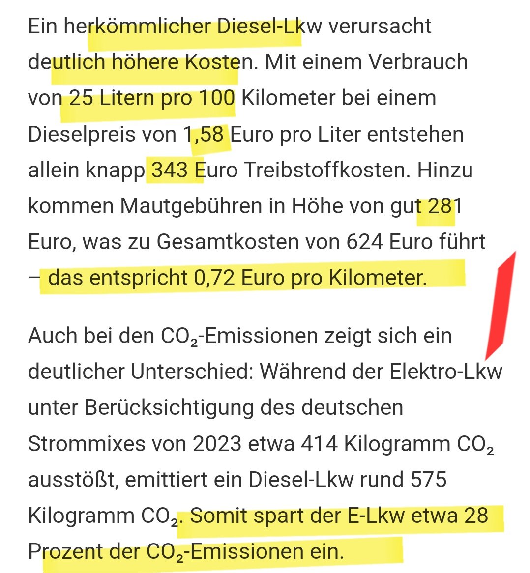 boris_beissner's tweet image. Der #Elektro #LKW kommt schneller, als der Elektro #PKW in der Breite.

Der Elektro LKW hat gegenüber dem Diesel LKW einen Kostenvorteil von 

▶️ 64%!!!

Kein #Spediteur kann bei dem aktuellen Kostendruck in der Branche 
diesem Kostenunterschied ausweichen!