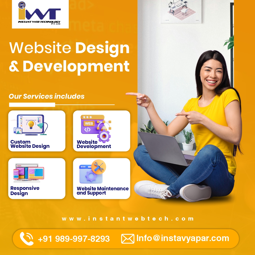 instantwebtech's tweet image. ✅ Transform your online presence with cutting-edge website design and development services from Instant Web Technology PVT LTD. 

🌐 instantwebtech.com
📩 info@instavyapar.com
📲  +91 989-997-8293

#WebsiteDesign #WebDevelopment #InstantWebTech
#DigitalSolutions