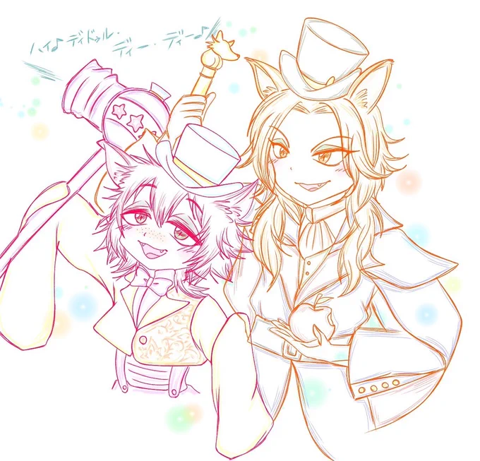 実装記念にフェローさんとギデルくんまとめ～!大好き実装おめでとうありがとう待ってた!!!#twstファンアート 