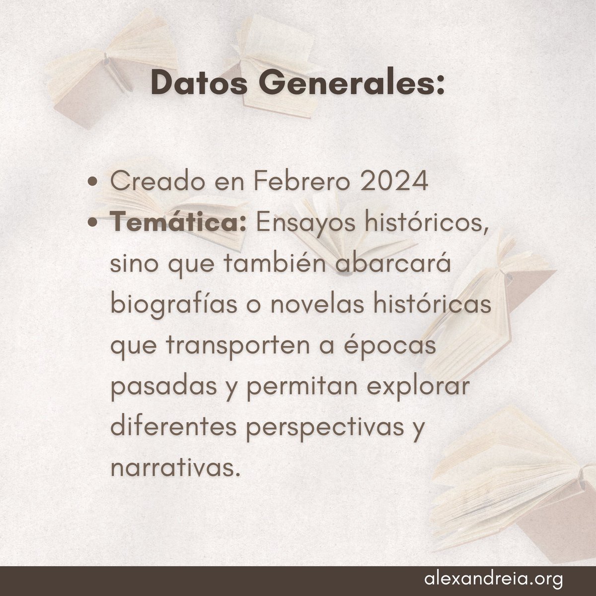 Club de Lectura Alexandreia tweet media