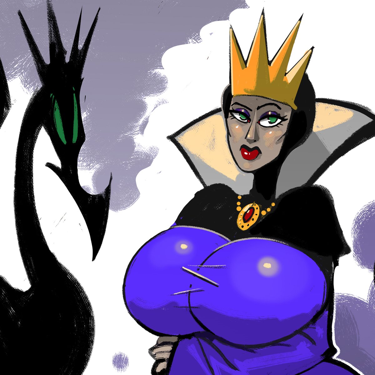 JackGhigo's tweet photo. sooo...the evil queen turns into a big dragon, uh?
#SnowWhite #maleficient https://t.co/FMZeyG1NMG