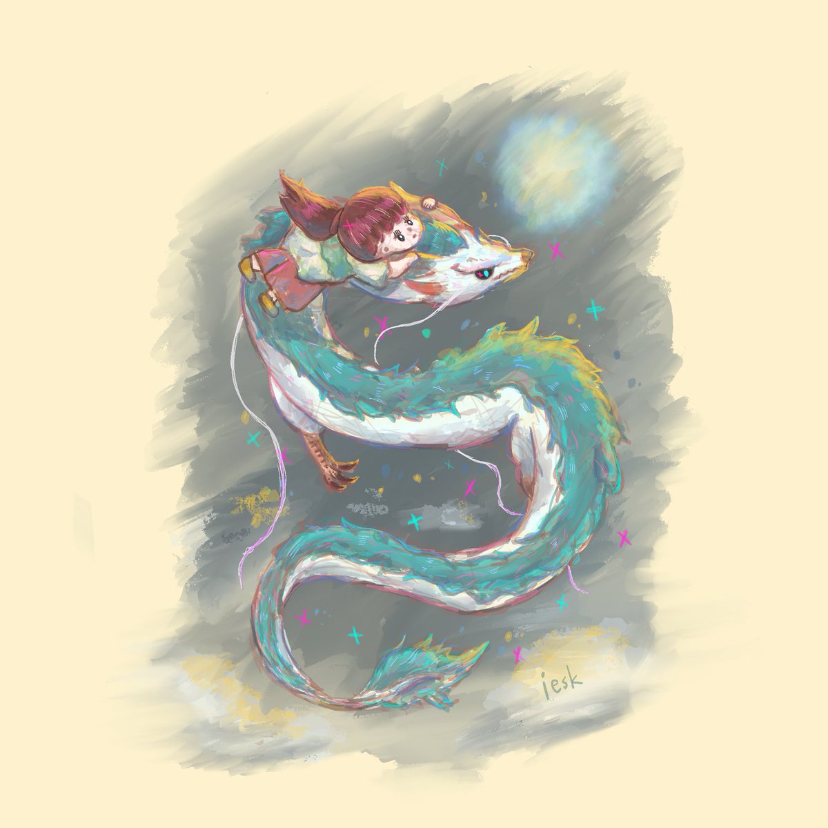 ieskfk2's tweet photo. ジブリも描いてました。 https://t.co/BJWuICbP57