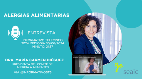 Las consultas por alergias alimentarias se han triplicado en los últimos 20 años. No te pierdas la 🎥entrevista con la Dra. Mª Carmen Diéguez sobre el tratamiento con inmunoterapia oral. 

 Vía <a href="/informativost5/">Informativos Telecinco</a>

pmsl.es/xp
