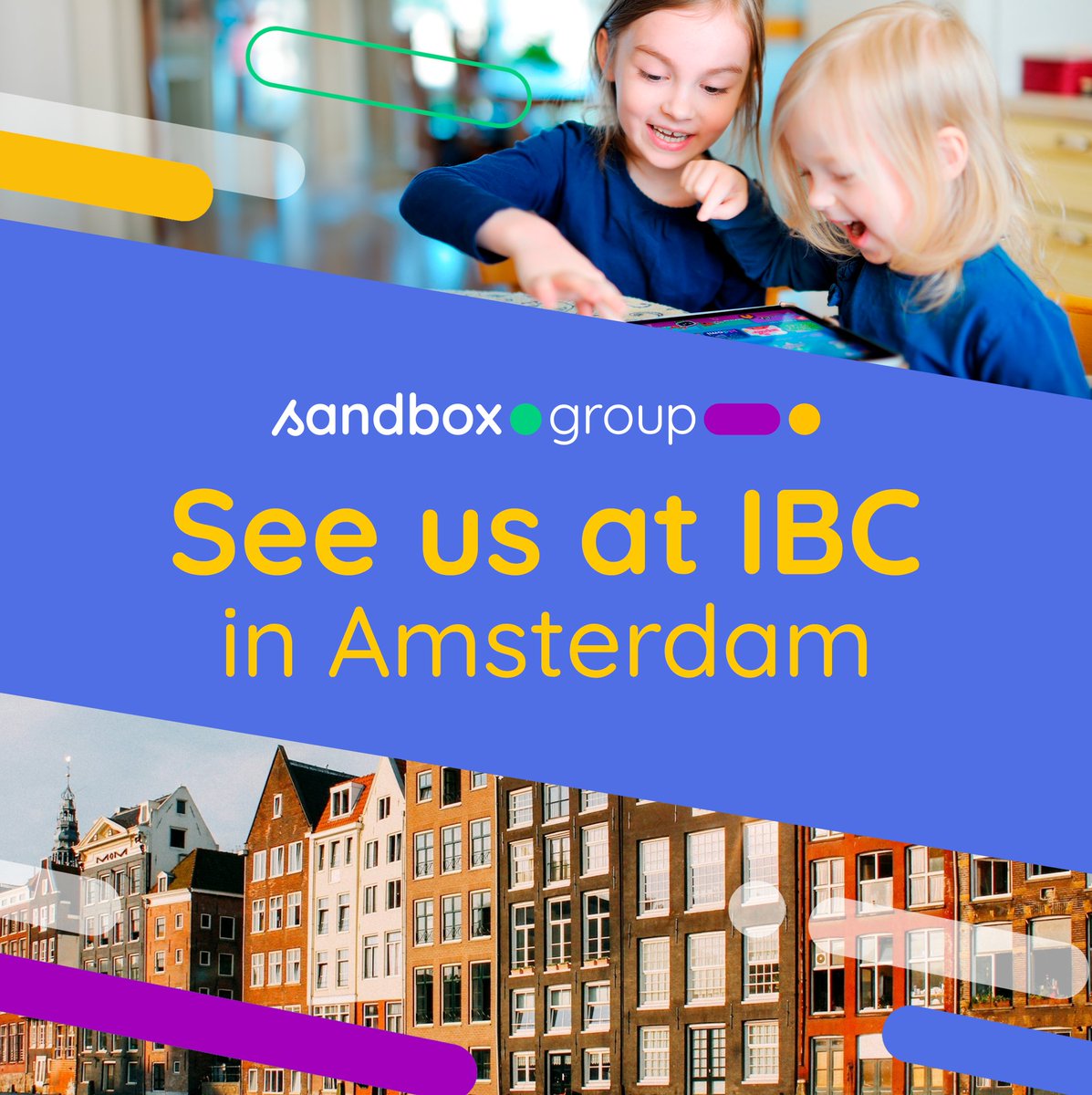 Sandboxandco's tweet photo. We're going to #ibc2024 in #Amsterdam this week to showcase our edutainment portfolio for all the family! 👾🇳🇱

Meet us at there and let's talk about how we could work together on #SVOD &amp; #FAST offers and more.

➡️ Book a meeting with us here: https://t.co/ytqLB41vaA

@IBCShow https://t.co/uF7G5bIR5Q