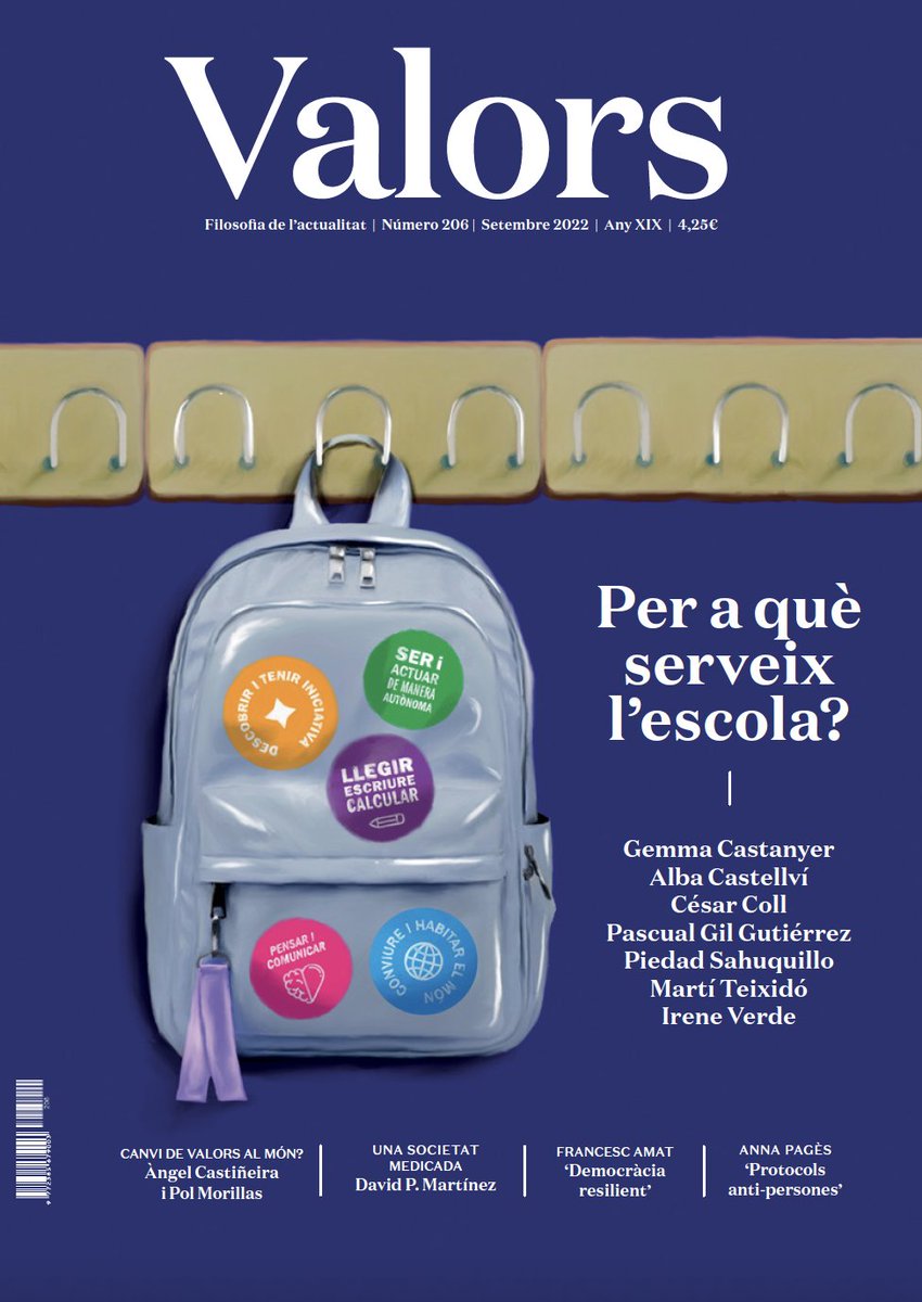 Revista Valors. Filosofia de l'actualitat. tweet media