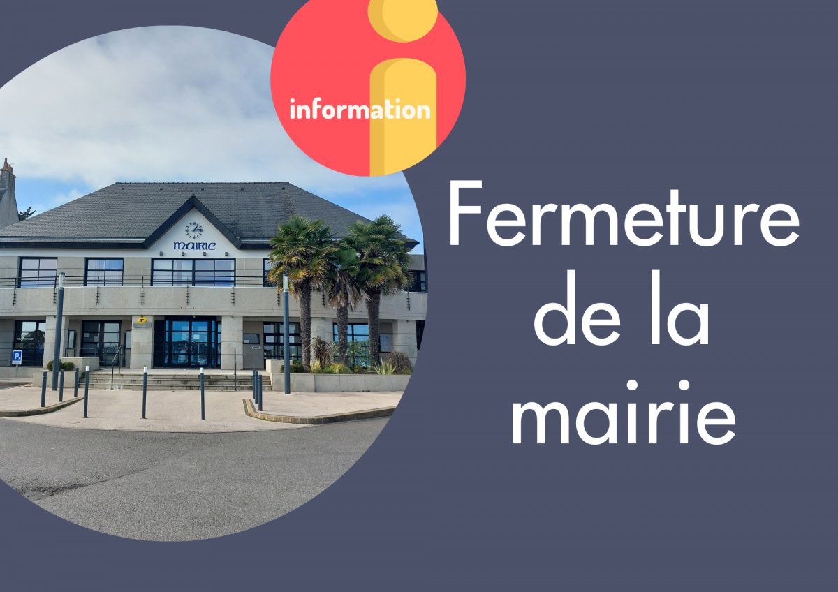 Fermeture exceptionnelle de la mairie au public le mercredi 11 septembre.   

Photos : 

 *  

The post 👉 Fermeture de la mairie le mercredi 11 septembre appeared first on Site officiel de La Trinité-sur-Mer. dlvr.it/TD19Vn
