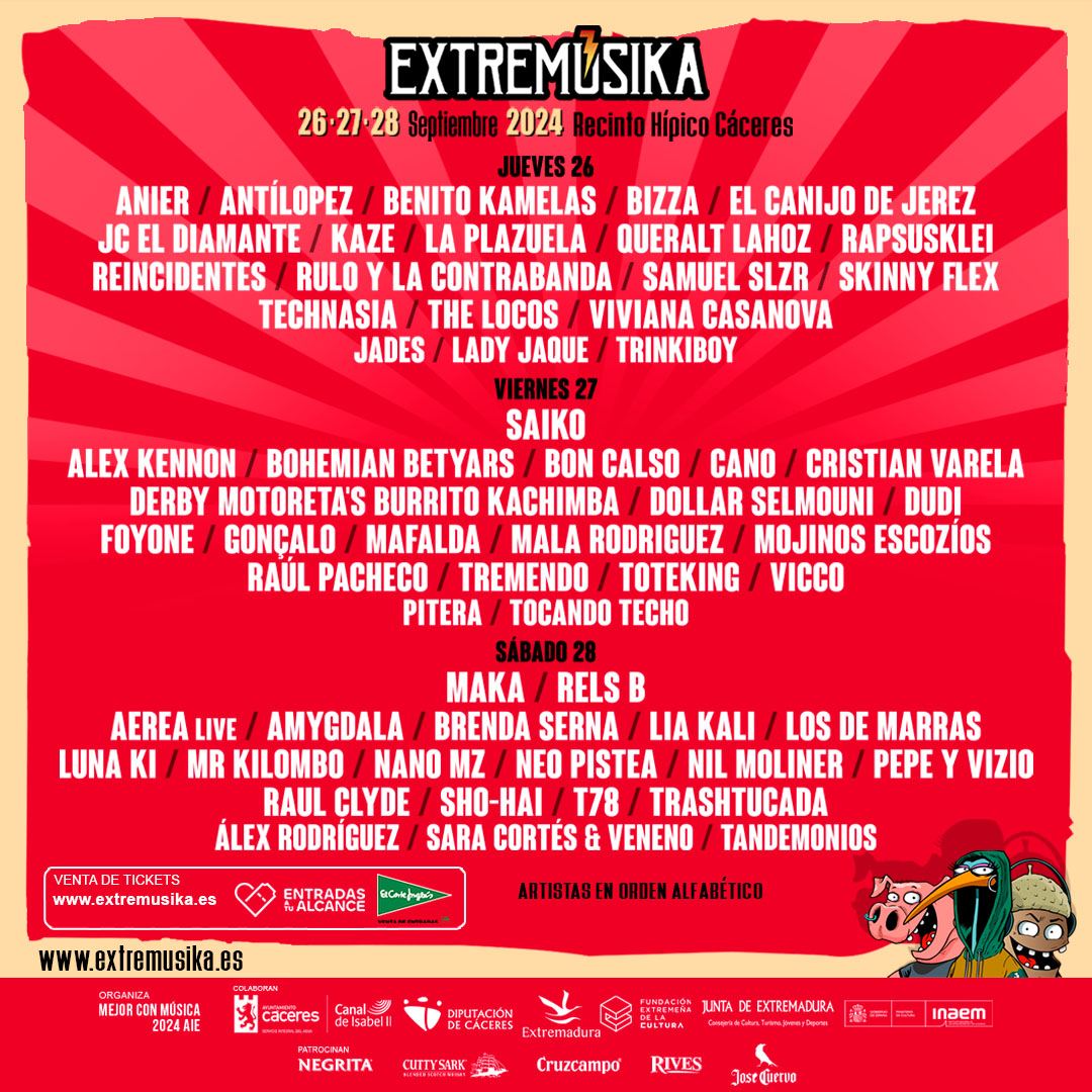 ¿Quieres ganas un abono para el @extremusikaf? ¡Participa en nuestro sorteo! 

➡️ ow.ly/LSg550ThhmE