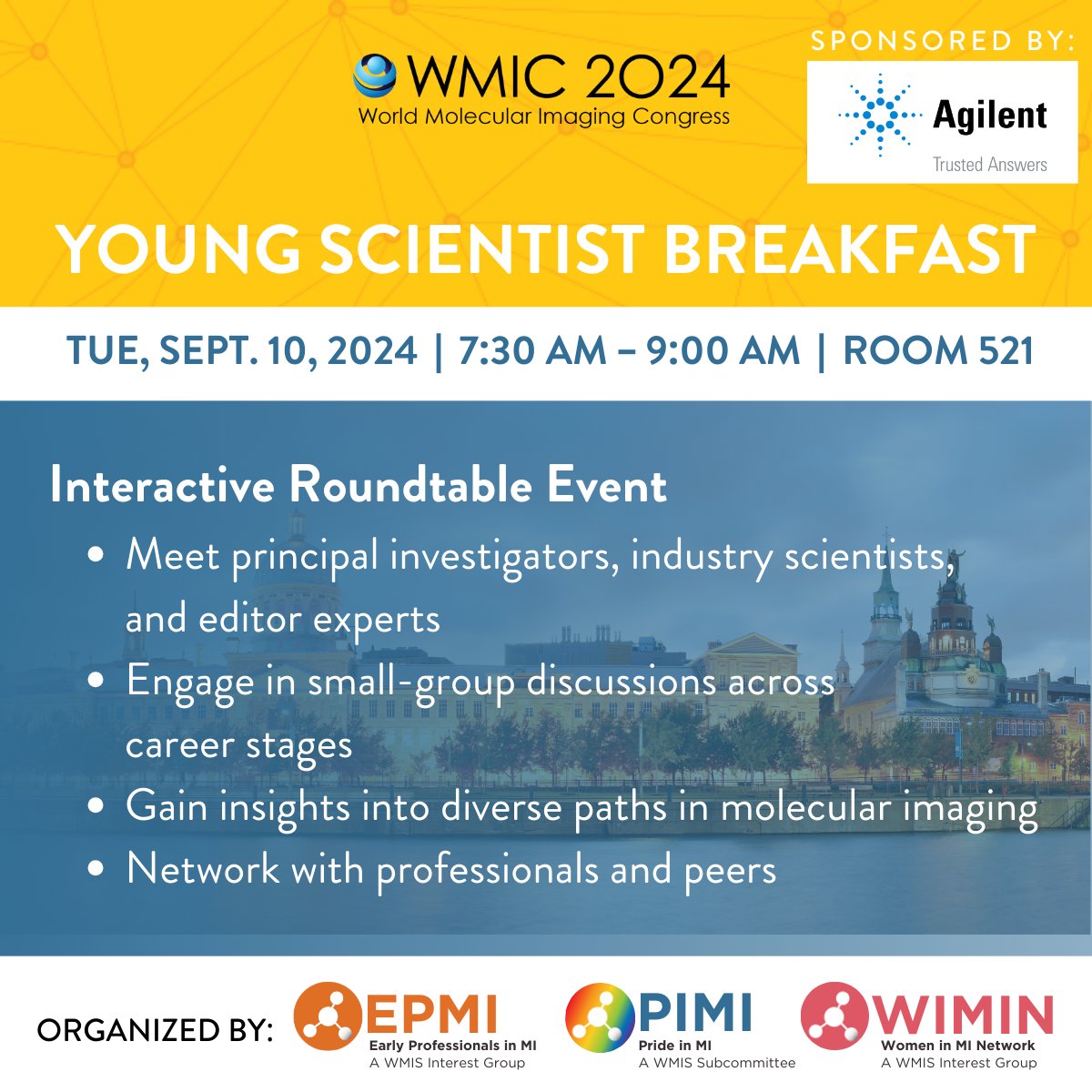 WIMIN_WMIS's tweet photo. TOMORROW! 7:30 AM - 9:00 AM, Room 521 at #WMIC2024: Young Scientist Breakfast 🥞☕🍳 co-organized with #EPMI and #PIMI interest groups. Don't miss out this incredible networking opportunity! https://t.co/5H1ojR5Z2Z