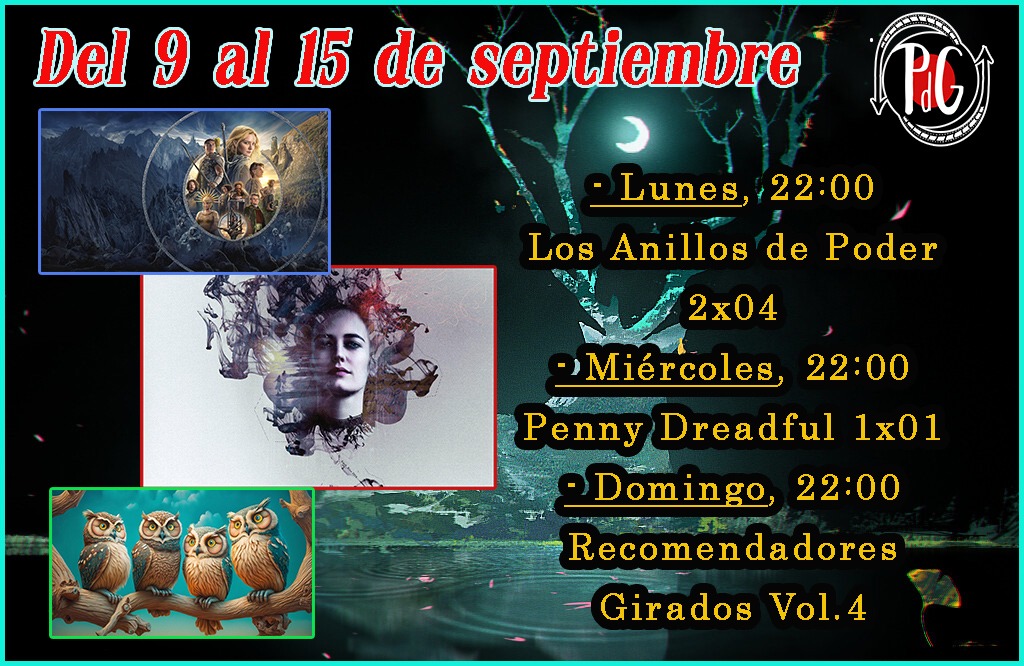Una semana más y un estreno más!!!
Anillos, recomendaciones y, sobre todo,  Eva Greeeeennnn!!!
Buena semana, especímenes!!