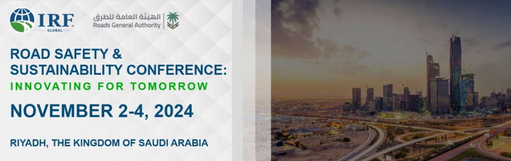 EUdriveschools's tweet photo. 📣Road Safety &amp; Sustainability Conference

It will be held from Nov. 2 to 4, 2024 in the city of Riyadh, The Kingdom of Saudi Arabia. The conference will feature a comprehensive exploration of “Road Safety &amp; the Future of Roads".

Read more ➡️ https://t.co/gME5PE4PV4 https://t.co/TkKJc3MCkL