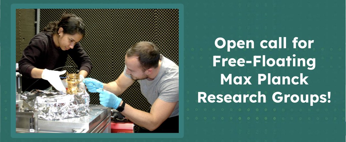 Max Planck Institute for Solid State Research (@mpifkf) on Twitter photo An exciting opportunity for early-career researchers: Applications are open to initiate your own Free-Floating Max Planck Research Group (MPRG)! It's the chance to lead your own research group at a world-class Max Planck Institute. Apply by October 14th! fkf.mpg.de/8342450/2024_M… An exciting opportunity for early-career researchers: Applications are open to initiate your own Free-Floating Max Planck Research Group (MPRG)! It's the chance to lead your own research group at a world-class Max Planck Institute. Apply by October 14th! fkf.mpg.de/8342450/2024_M…