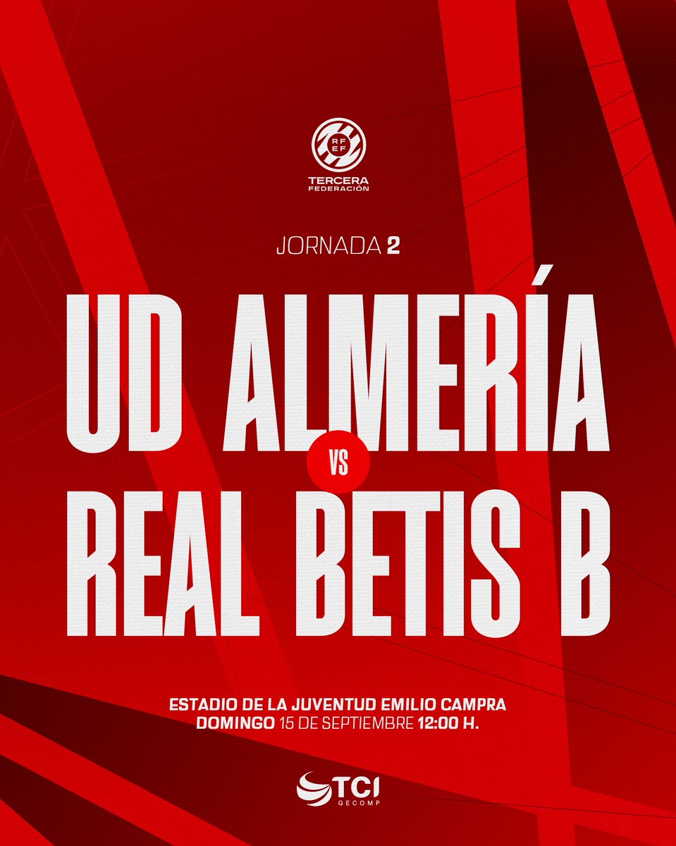 FemeninoUDA's tweet image. 🏠 ¡La competición llega a nuestra casa!

🆚 @RealBetisFem 🅱️.
⌚️ 12:00 h.
🏟 Estadio de la Juventud Emilio Campra.

#AlmeríaNuncaSeRinde | #VamosAlmería