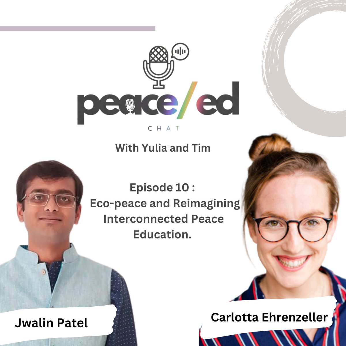 PeaceEd Chat (@peaceedchat) on Twitter photo 📢New podcast out! ☮️
🎙 Episode 10: Eco-peace and Reimagining Interconnected Peace Education.
Interview with Carlotta and <a href="/Jwalin10/">Jwalin Patel, PhD, FRSA</a>
🎧Take a listen
open.spotify.com/episode/1XnAHt… 📢New podcast out! ☮️
🎙 Episode 10: Eco-peace and Reimagining Interconnected Peace Education.
Interview with Carlotta and <a href="/Jwalin10/">Jwalin Patel, PhD, FRSA</a>
🎧Take a listen
open.spotify.com/episode/1XnAHt…