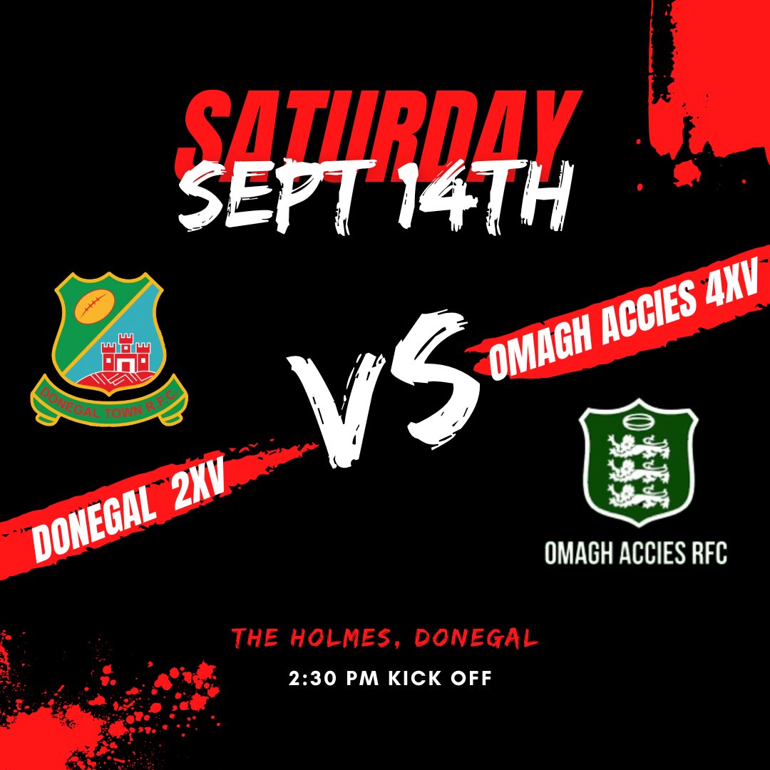 Donegal Town RFC (@donegaltownrfc) on Twitter photo Our 2nds go again this week!
The boys are at home to <a href="/omaghacciesrfc/">Omagh Accies RFC</a> . This is the first competitive home game for our 2nd team since 2019!!!
Get yourselves down and give them your support! Our 2nds go again this week!
The boys are at home to <a href="/omaghacciesrfc/">Omagh Accies RFC</a> . This is the first competitive home game for our 2nd team since 2019!!!
Get yourselves down and give them your support!