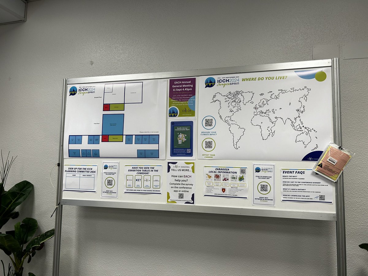 EACH_com's tweet image. Preparation is underway for #ICCH2024. We look forward to welcoming you all tomorrow from 1pm #EACH #Zaragoza2024