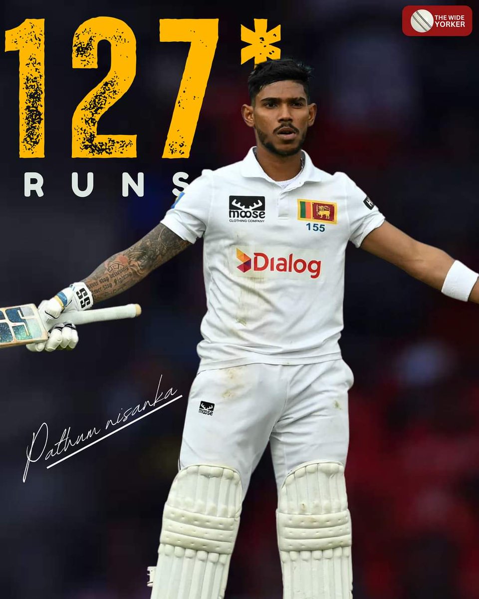 Farzi_Fan1996's tweet photo. The impressive century scored by Pathum Nissanka will be recorded as one of the most memorable innings in Sri Lankan cricket history, as Sri Lanka emerged victorious against England by eight wickets.

#WTC25 #WTCFinal #WTC25 #pathumnissanka #pathum #PathumNisanka #SLvsENG #ENGvsSL
#INDvsBAN