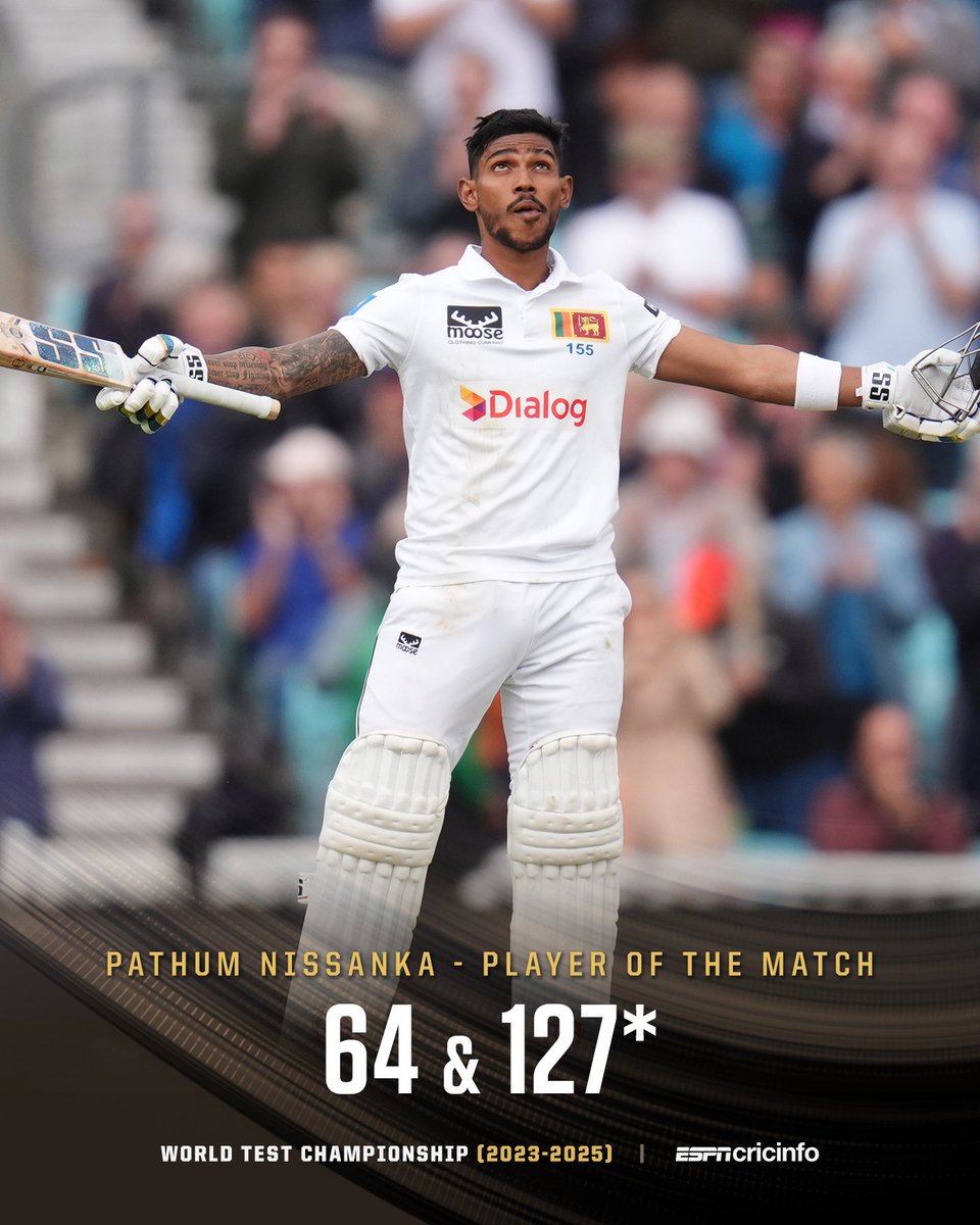cricinfo's tweet photo. Take a bow, Pathum Nissanka 🏅 #ENGvSL https://t.co/W6Z4IMf0Z1