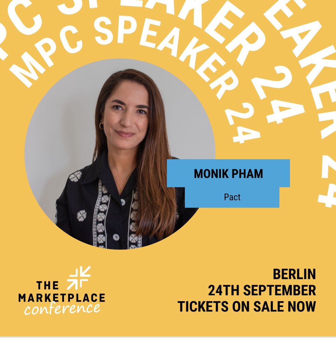 🎤 Meet Monik, Co-Founder &amp; General Partner at Pact! 🚀 She’s driving investment in tech solutions for climate, access, and betterment. 

Want to hear her insights? 🌍✨ 

🎟️ Get your tickets now! marketplaceconf.com/mpc-2024/ticke…

#MarketplaceConference #ClimateTech #AI #Innovation