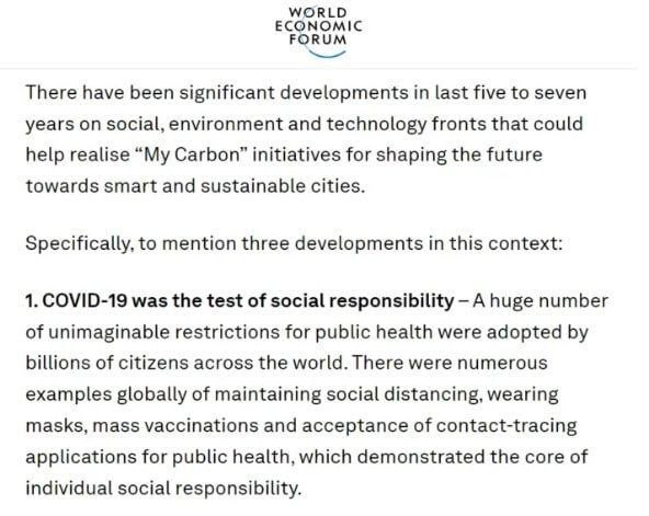 JimFergusonUK's tweet photo. https://t.co/SDiSYaIVio

Klaus Schwab and his New World Order.

They have admitted that the Pandemic and Lockdowns were a test to see how far they could push the masses into obedience.

“COVID-19 has become a test of social responsibility, with billions of citizens around the world accepting a huge number of unthinkable restrictions for the sake of public health.”

The WEF posted the recognition on the "My Carbon" page of its website, where it promotes the idea of ​​15-minute smart cities.
#WEF2030Agenda #BillGates