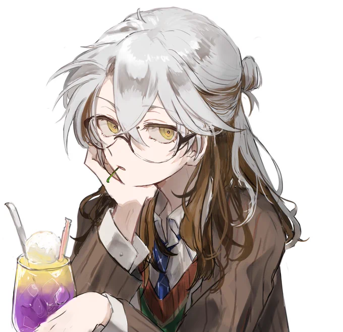 クリームソーダの一番可愛いところ先に食べちゃうメディスン氏(18) 
