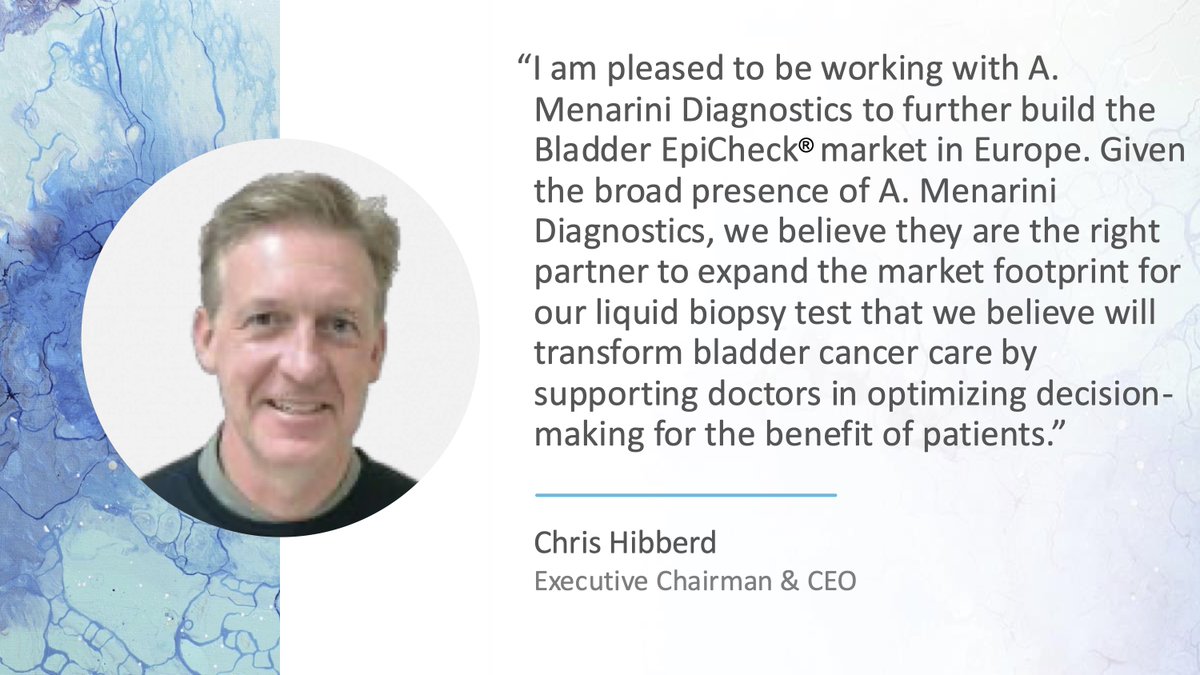 NUCLEIX (@nucleix2) on Twitter photo We've announced a commercial agreement w/ A. Menarini Diagnostics for the exclusive distribution of Bladder EpiCheck® in Europe. Learn more about our aim to accelerate the adoption of Bladder EpiCheck® to transform bladder cancer care. bit.ly/3z1vTTB <a href="/ESP_Pathology/">European Society of Pathology (ESP)</a> We've announced a commercial agreement w/ A. Menarini Diagnostics for the exclusive distribution of Bladder EpiCheck® in Europe. Learn more about our aim to accelerate the adoption of Bladder EpiCheck® to transform bladder cancer care. bit.ly/3z1vTTB <a href="/ESP_Pathology/">European Society of Pathology (ESP)</a>