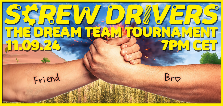ScrewDrivers_HU's tweet photo. Grab your bestie and head on over to the Screw Drivers server! https://t.co/RGvIOF3ckm

Our Dream Team Tournament where you build and race in teams of two is kicking off in a few minutes 😍 Don't miss it! https://t.co/pdF2aKNo2T