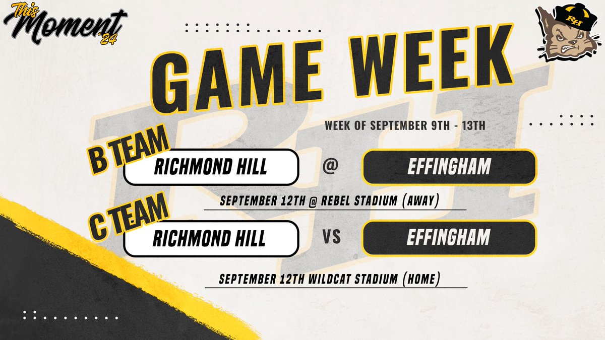 Sub-Varsity schedule for the week. The future on #TheHill have been WORKING‼️

#GTO | #BTH | #ThisMoment