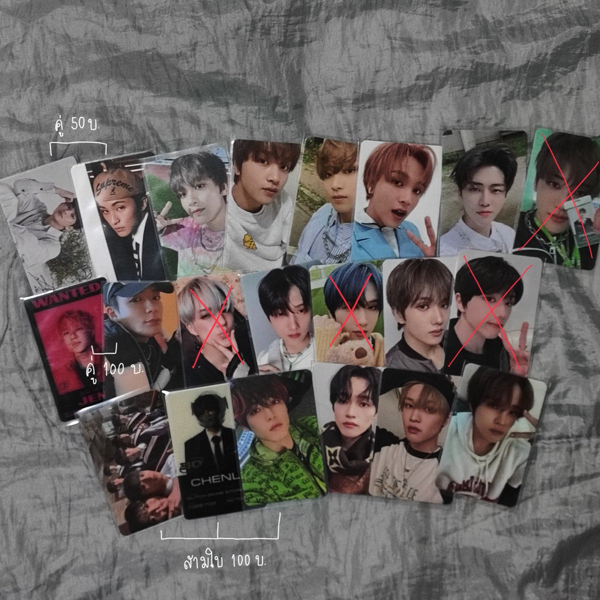 eunxjzong's tweet photo. ✨wts ขายเท รื้อบ้านค่า🥹✨
การ์ดอซท ทุกใบ 100 บาท (บางใบมีจับคู่ตามที่เขียนในรูปเลยค้าบ) 
สามใบขึ้นไปส่งฟรี🚨
เหรินจวิ้น อินจุน เจโน่ แจมิน แฮชาน เฉินเล่อ จีซอง มาร์ค ส่งต่อ
สนใจสอบถาม เมนชั่น/dm💖​
#ตลาดนัดอซท #ตลาดนัดอซทดรีม #ตลาดนัดอซท127 #ตลาดนัดอซทซ #ตลาดนัดnct https://t.co/aIeMUgnWtn