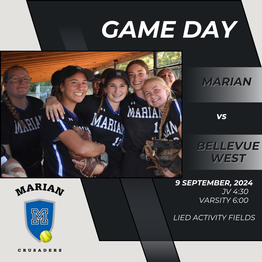 Marian Softball (@crusaderssball) on Twitter photo Game Day!  Let’s Go Crusaders! 🥎💙 Game Day!  Let’s Go Crusaders! 🥎💙