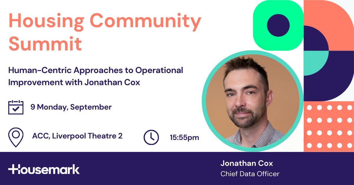 Day 1 of the #HousingCommunitySummit - we've got lots going on!

Enjoyed the panel session on tackling ASB in UK social housing with John Wickenden?  

Next up, we have Chief Data Officer Jonathan Cox exploring human-centric approaches to operational improvement. 

Join us today!