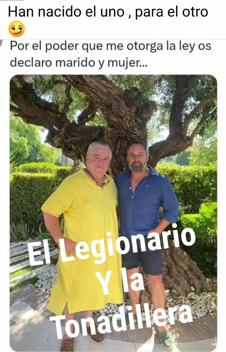 Aquí el parásito <a href="/Santi_ABASCAL/">Santiago Abascal 🇪🇸</a> y su media naranja 😂😂