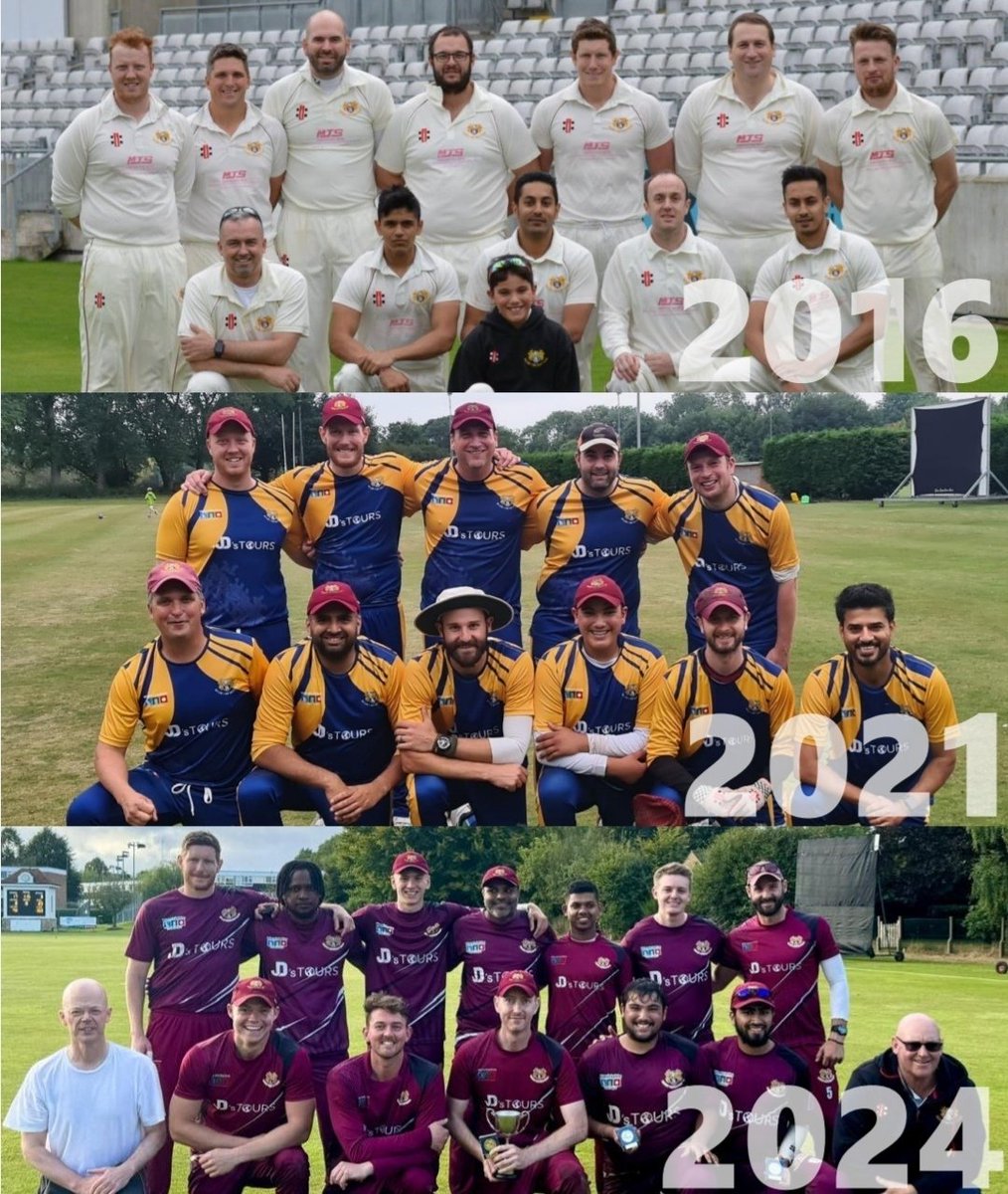Yesterday was our 3rd visit to the WCL T20 finals day and we’ve come away with the trophy each time. Here is a look back at our victorious teams over the last 9 years. Owen Edwards is the only player in all 3 XIs, but can you spot the other person to feature in all three photos?
