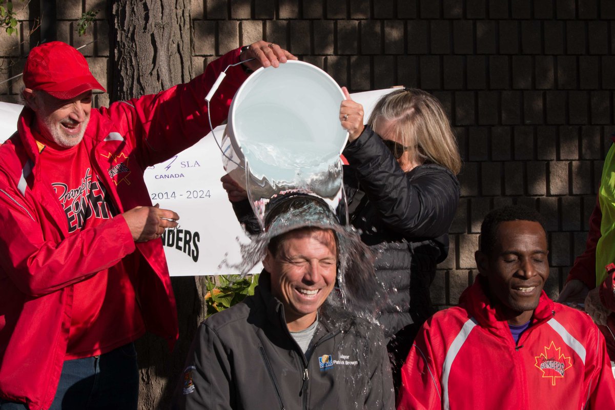 Bendersrunning's tweet photo. Thank-you to @patrickbrownont for coming out to support the @DonDoanDash as well as participating in the ALS Ice Bucket Challenge. It wasn't exactly a warm morning for getting cold water dumped on your head. You are a good sport!

#cureALStogether #alscanada #icebucketchallenge https://t.co/559fwLpVCm
