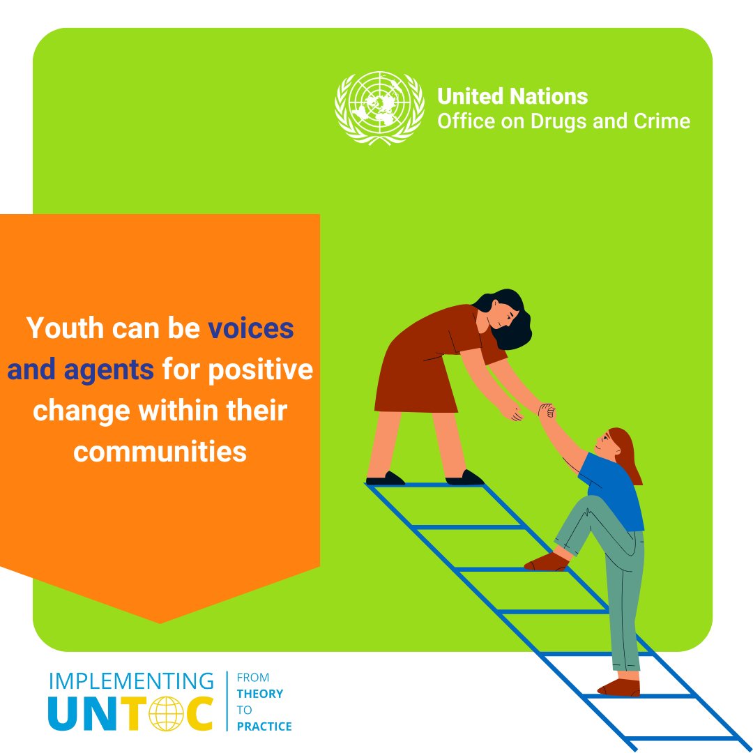 Reason 3⃣

Youth can be voices and agents for positive change within their communities 🆙

#UNTOC4All