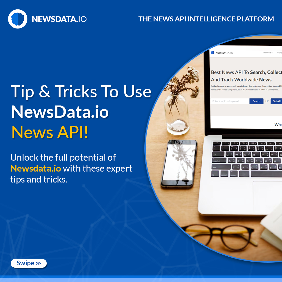 newsdataio's tweet image. Ready to see the full potential of the Newsdata.io News API? 🚀 Swipe through our top tips and tricks to get the most accurate, timely, and relevant news data for your projects.  Visit :- newsdata.io  
#NewsAPI #freenewsapi