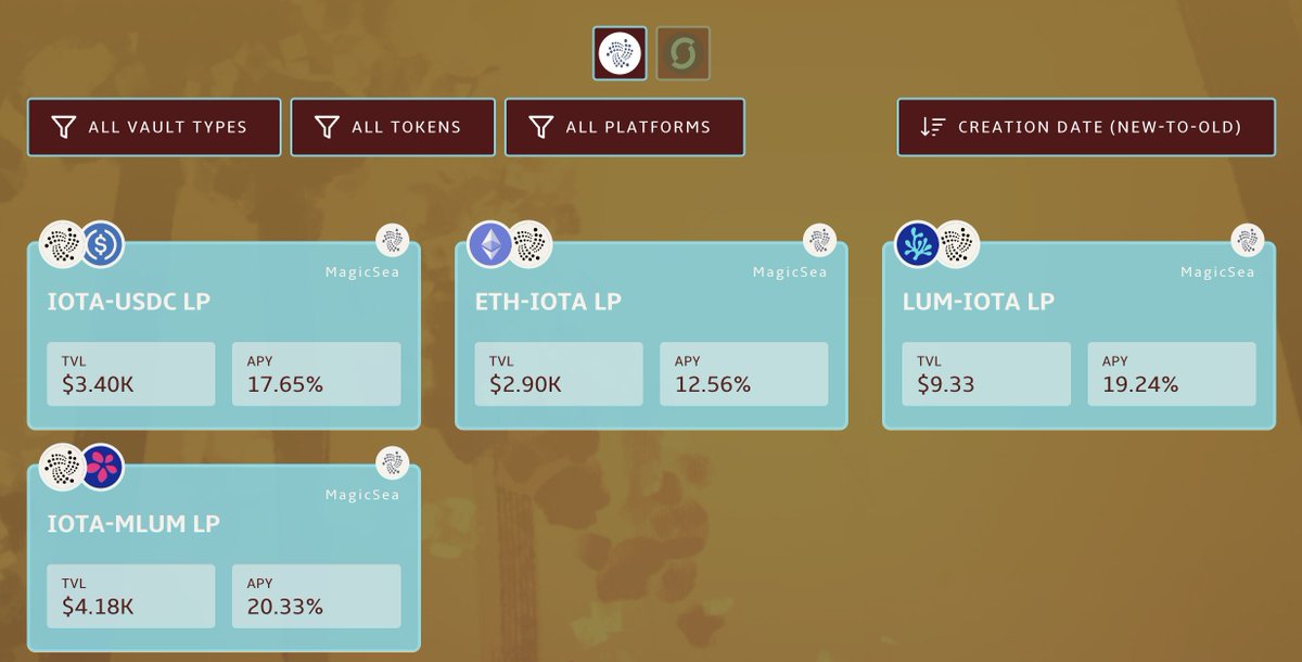 Start your week with smart gains! 😎 Accumulator is live on #IOTAEVM, ready to optimize your yield. 

Explore our vaults for IOTA/USDC, ETH/IOTA, LUM/IOTA and more. Let’s get earning! 🌰 

#YieldAggregator #DeFi #Crypto