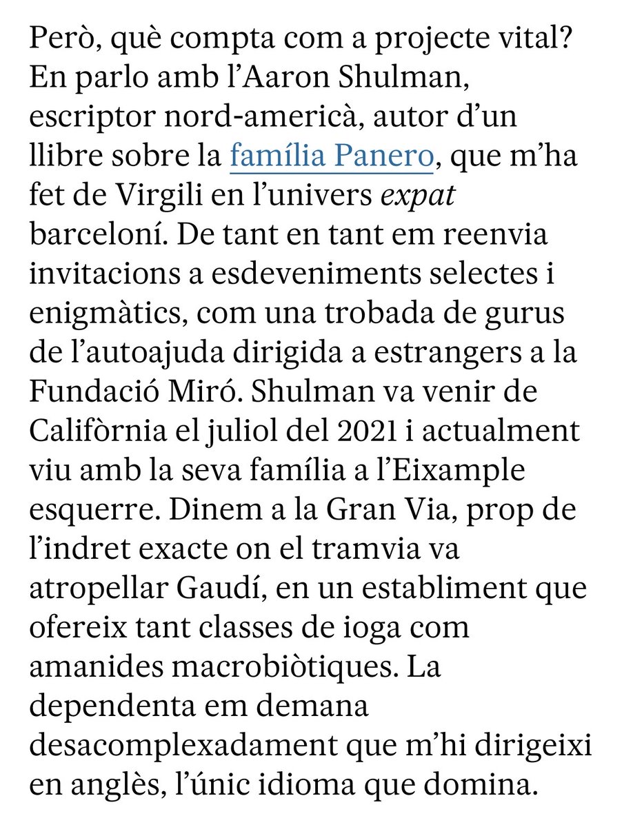 amshulman's tweet image. He balbuceado sobre el tema de los expats en Barcelona y @annapazos me ha hecho sonar hasta coherente...elpais.com/quadern/2024-0…