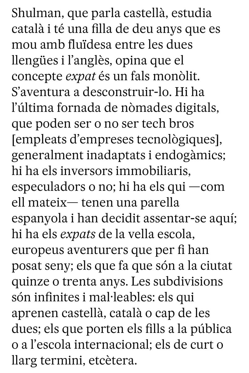 amshulman's tweet image. He balbuceado sobre el tema de los expats en Barcelona y @annapazos me ha hecho sonar hasta coherente...elpais.com/quadern/2024-0…
