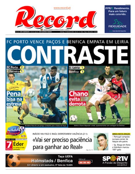 CapasFCPorto's tweet photo. Neste dia, em 2000, Pena estreava-se com a camisola do FC Porto.
Na receção ao Paços de Ferreira (2-1), referente à 3° jornada do campeonato o avançado bisou.
Foi o melhor marcador da edição 2000/01 da Liga portuguesa com 22 golos mais 5 golos na Taça UEFA e 2 na Taça de Portugal https://t.co/E5OIuBYmL7