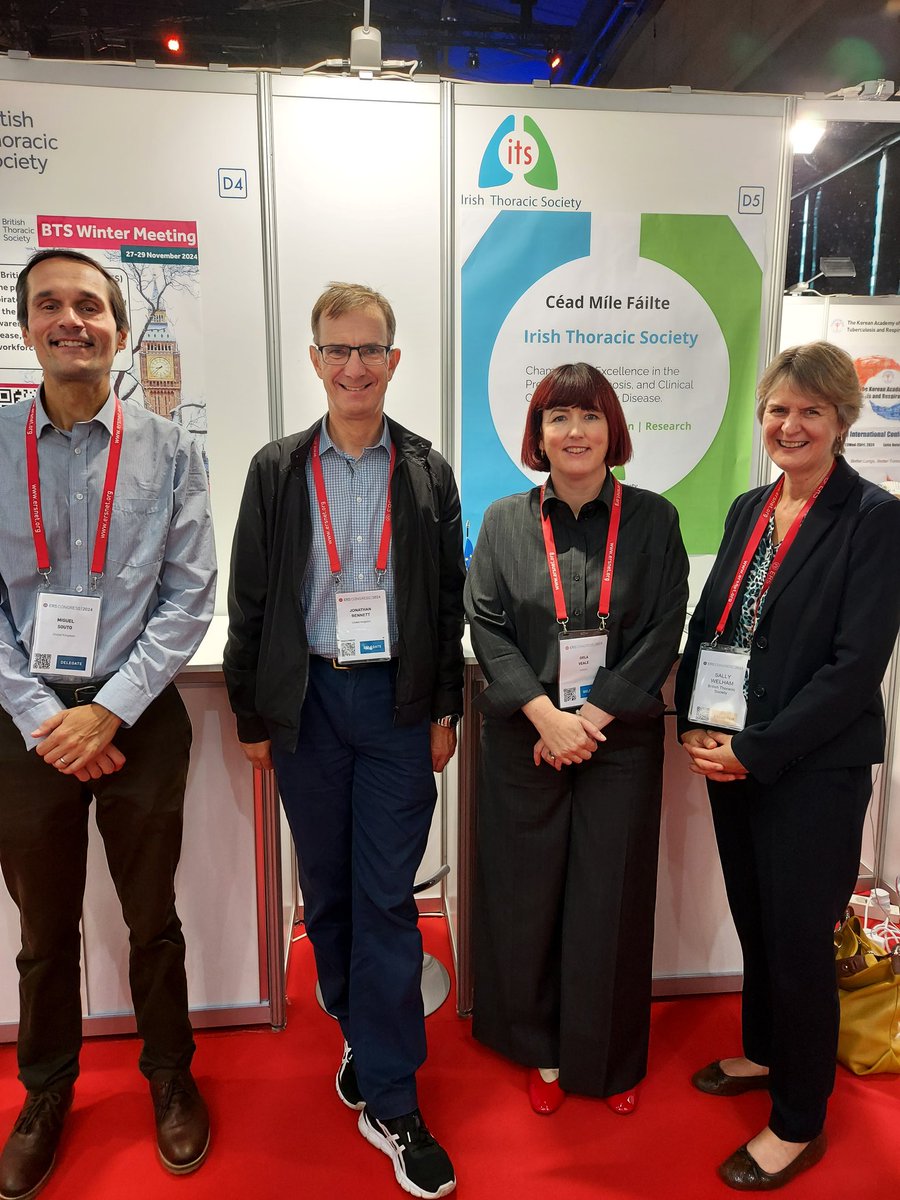 Meeting the Irish Thoracic Society in the World Village at the ERS Congress in Vienna #ERSCongress2024