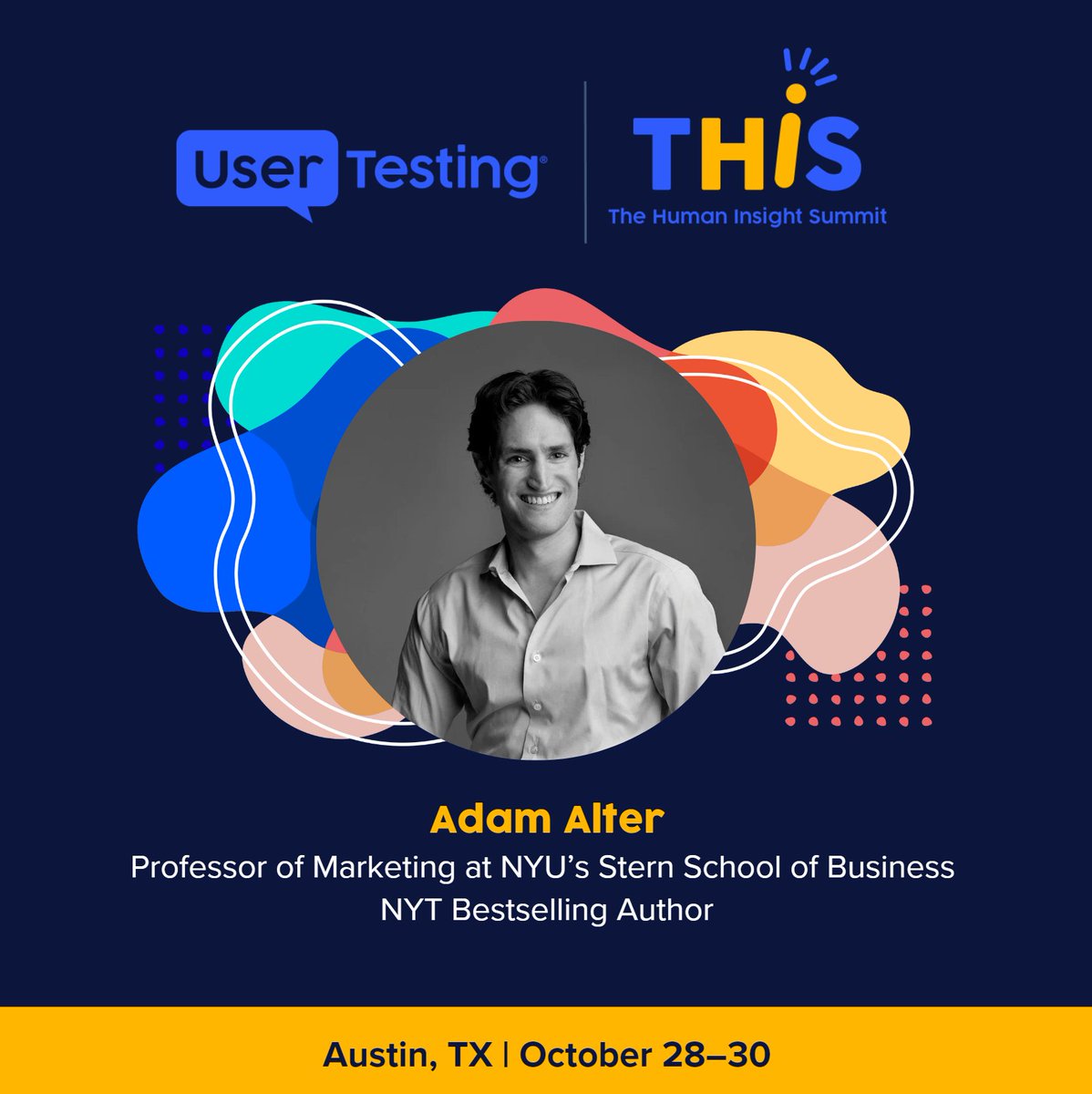 Honored to keynote #THiS24 in Austin this October! I’ll be discussing the process of getting unstuck on the path to breakthroughs, both personally and professionally. Can’t wait to connect with everyone in Austin! usertesting.com/resources/this