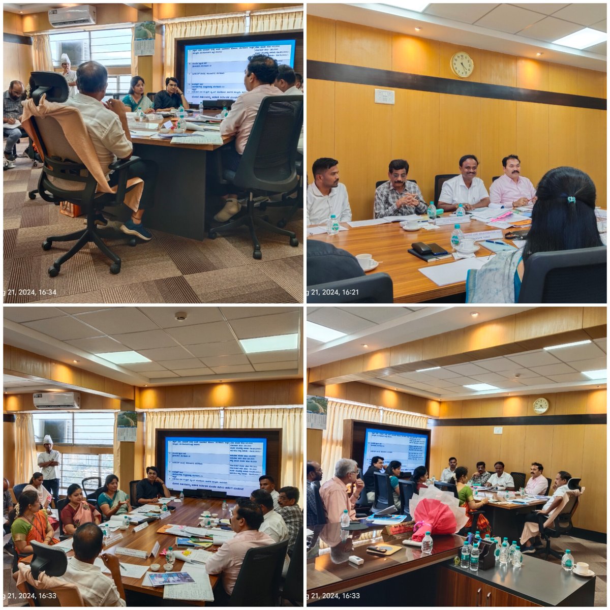 ಶ್ರೀ ಎಸ್‌. ರವಿ ಕುಮಾರ್, ಮಾನ್ಯ ಅಧ್ಯಕ್ಷರು, ಕರ್ನಾಟಕ ಭೋವಿ ಅಭಿವೃದ್ಧಿ ನಿಗಮ ಇವರ ಅಧ್ಯಕ್ಷತೆಯಲ್ಲಿ ದಿನಾಂಕ: 21/08/2024 ರಂದು ನಿರ್ದೇಶಕರ ಮಂಡಳಿ ಸಭೆ ಜರುಗಿಸಲಾಗಿದ್ದು, ನಿಗಮದ ಆಡಳಿತಾತ್ಮಕ ವಿಷಯಗಳ ಕುರಿತು ಪ್ರಮುಖ ನಿರ್ಣಯಗಳನ್ನು ತೆಗೆದುಕೊಳ್ಳಲಾಯಿತು.