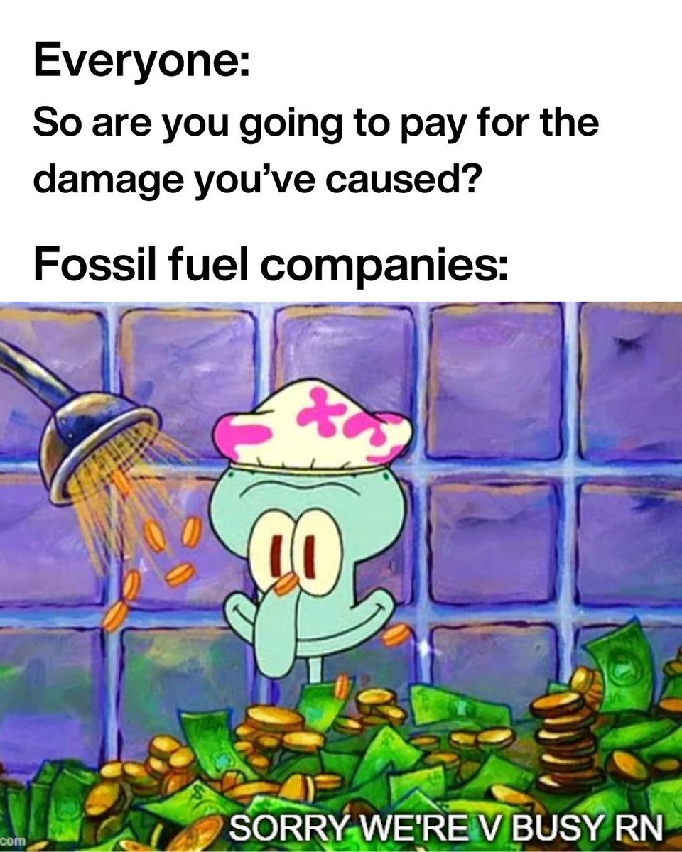 "Can’t you see we’re busy over here heating up the planet, causing sea levels to rise and making bushfires, floods and cyclones more frequent and extreme?!?" 
😡😡😡

The cost of the damages falls on ordinary people.

#StopDrillingStartPaying