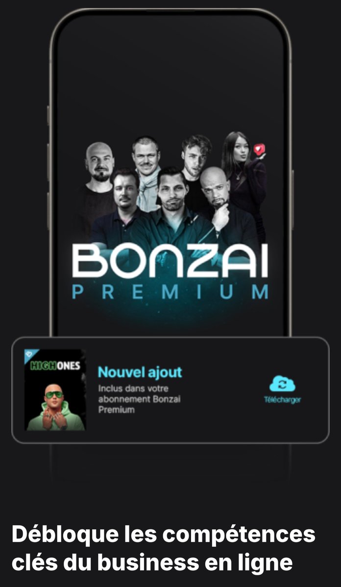 Fcf_tokenise's tweet photo. Bonzai premium le Netflix de la formation en ligne 

Offre de rentrée à 1€ valable 7 jours 
Venez vous former ( presque) gratuitement 

Dans les prochains posts je vous présente les formations en détail 

https://t.co/A48CEVzMS9 https://t.co/Yrn3IzLG2A