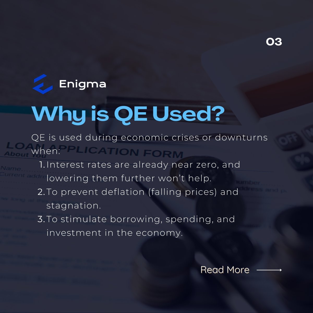 EnigmaToolbox's tweet image. What is Quantitative Easing? 💵📈 
Empower your trading with Enigma&apos;s advanced tools, so you never miss a beat. 

Stay with #Enigmatoolbox
Visit enigma.fm FM!

______

 #forextrader #tradingtips #investing #daytrading #stockmarket